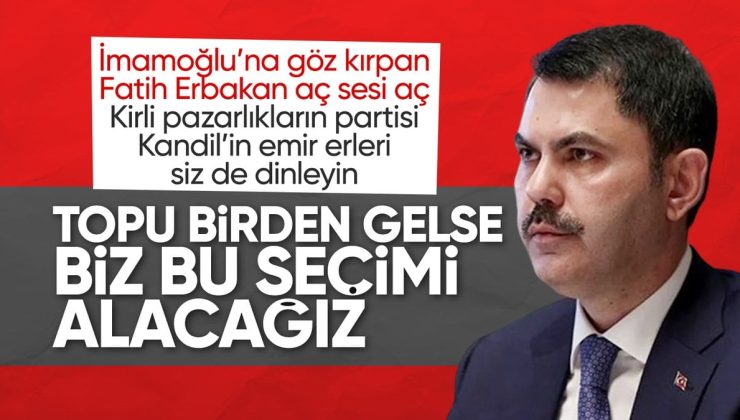 Murat Kurum net konuştu! Topu da gelse biz bu seçimi alacağız