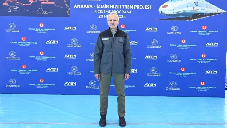 Abdulkadir Uraloğlu Ankara-İzmir Hızlı Tren projesini yerinde inceledi