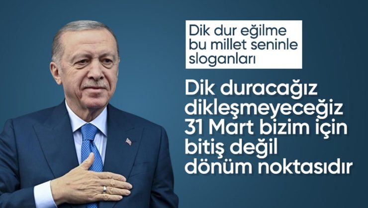 Cumhurbaşkanı Erdoğan’dan yerel seçimler sonrası ilk mesajlar