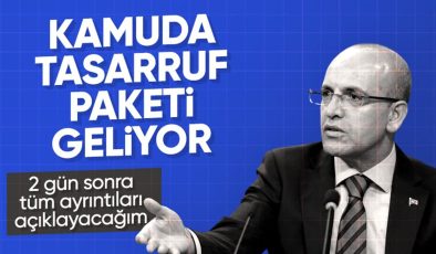 Mehmet Şimşek: Pazartesi günü tasarruf paketini açıklayacağız