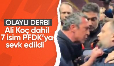 Olaylı derbi sonrası Ali Koç dahil 7 isim disipline sevk edildi