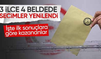 3 İlçe 4 beldede yapılan seçimlerin ilk sonuçları gelmeye başladı