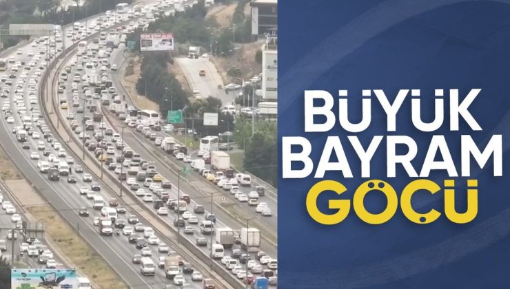 Bayram tatili dolayısıyla yollarda trafik yoğunluğu yaşanıyor