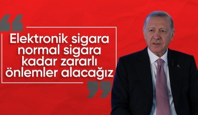 Cumhurbaşkanı Erdoğan’dan elektronik sigara açıklaması