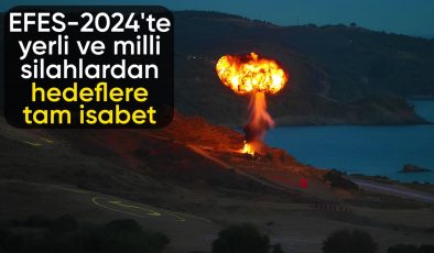 EFES-2024 Tatbikatı’nda gece safhası: Milli silahlardan hedeflere tam isabet