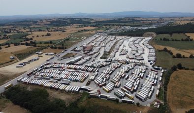 Hamzabeyli Sınır Kapısı’nda tır park kapasitesi artırıldı