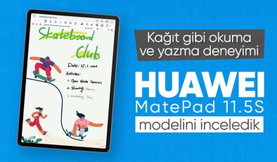 Parlama önleyici PaperMatte ekranla gelen HUAWEI MatePad 11.5S modelini inceledik