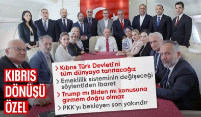 Cumhurbaşkanı Erdoğan’dan KKTC dönüşü gündem değerlendirmesi