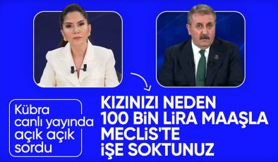 Kızı Meclis’te işe başlayan Mustafa Destici’yle Kübra Par arasında gergin anlar